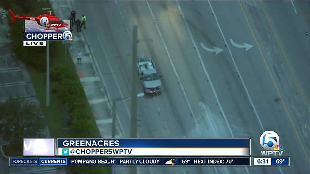 Pedestrian hit by vehicle near Greenacres