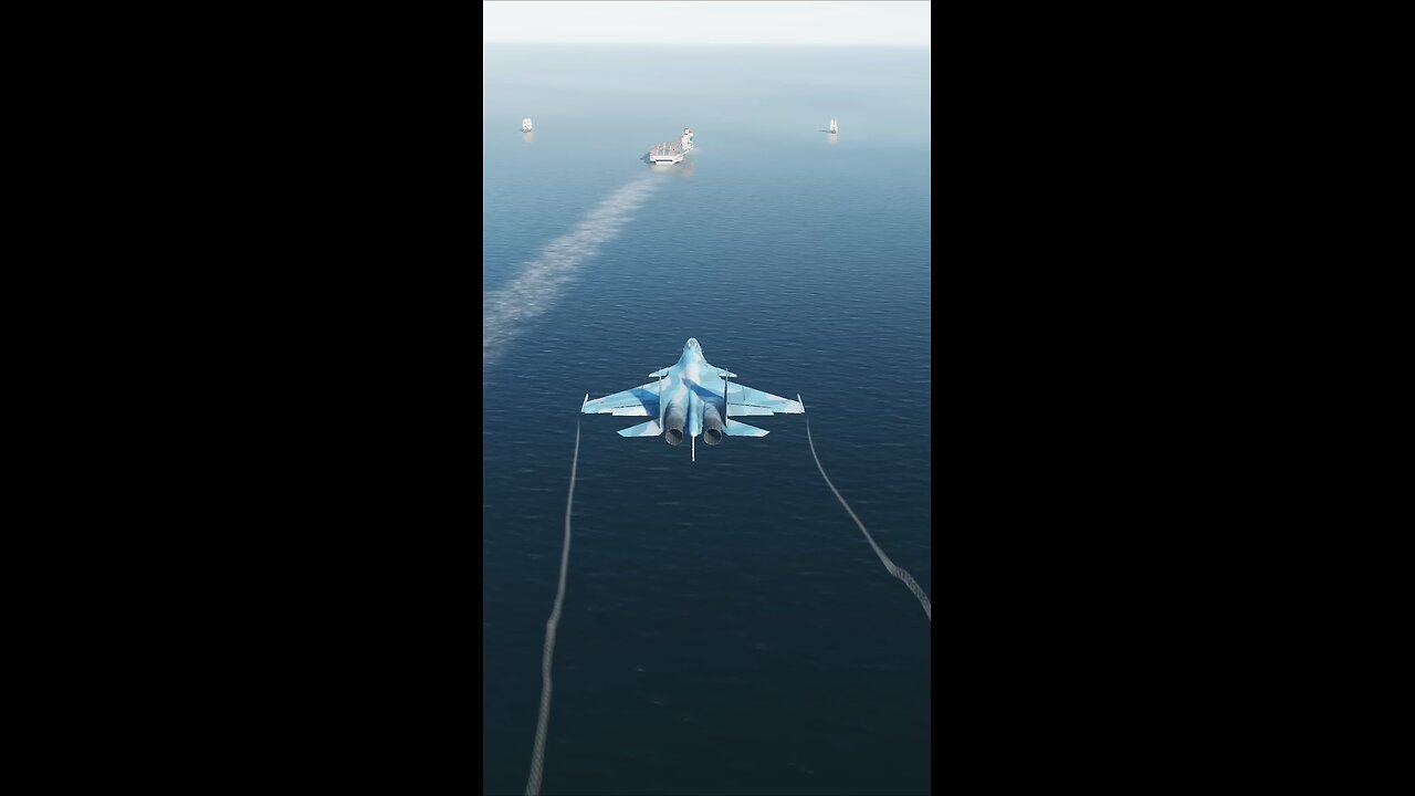 SU-33 3-wire Rollin Thunder Landing aboard the Admiral Smirnoff in DCS