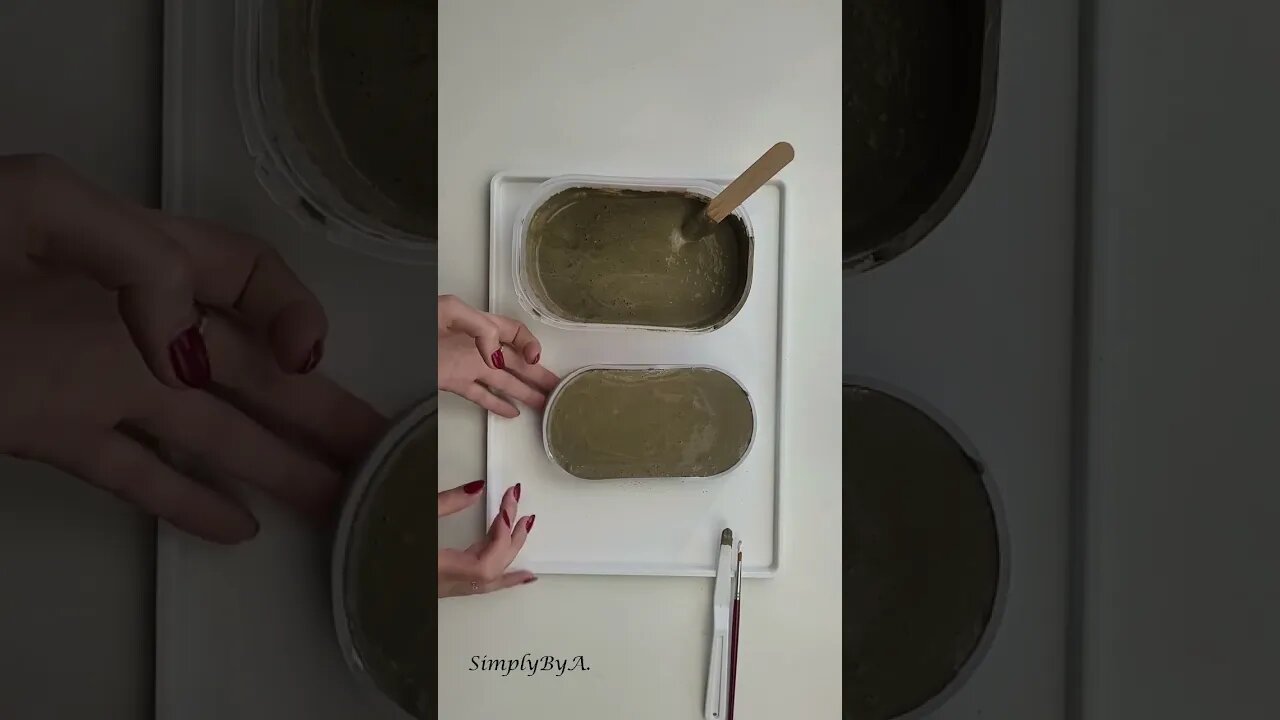 DIY concrete trinket dish #shorts #diyconcrete #doityourself #concretedish #diydecor