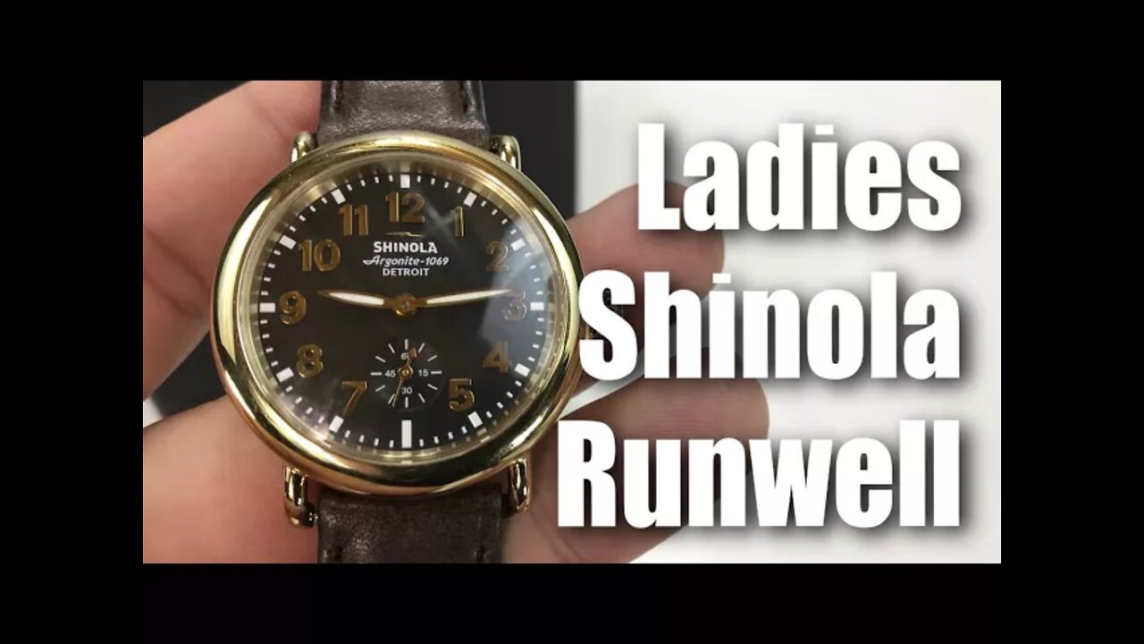 Women’s 36mm Gold Shinola Runwell Watch Review