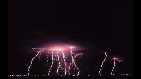 Dangerous Lightning Strike 🌩️🌩️⚡⚡ Caught on camera.