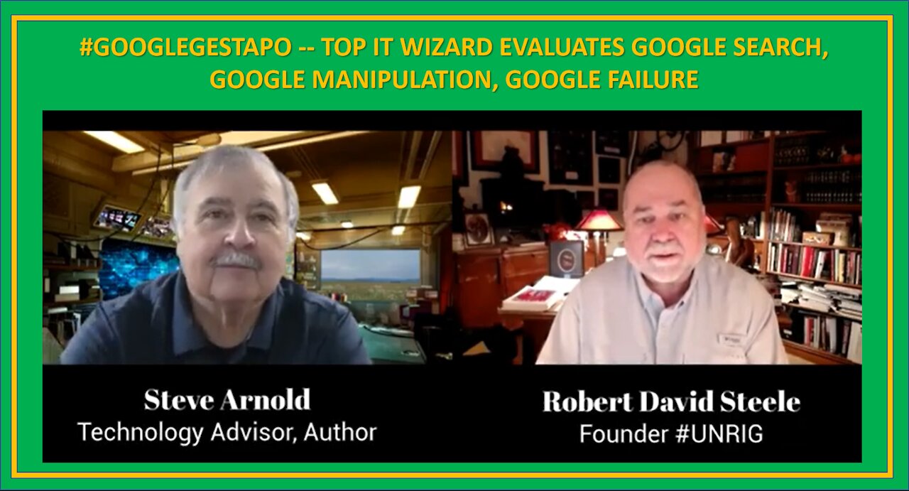 #GOOGLEGESTAPO -- TOP IT WIZARD EVALUATES GOOGLE SEARCH, GOOGLE MANIPULATION, GOOGLE FAILURE