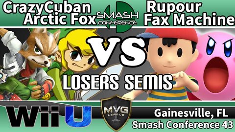 CrazyCuban & Arctic Fox vs. Rupour & Fax Machine - SSB4 Teams Losers Semis - SC43