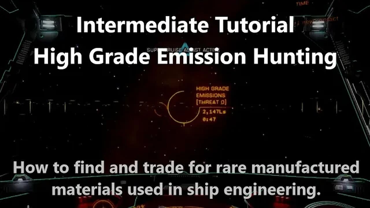 Elite Dangerous | Intermediate Tutorial | High Grade Emissions & Material Trading