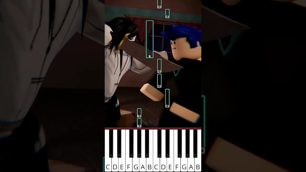 Who are you (Roblox Doors Animation) - Octave Piano Tutorial