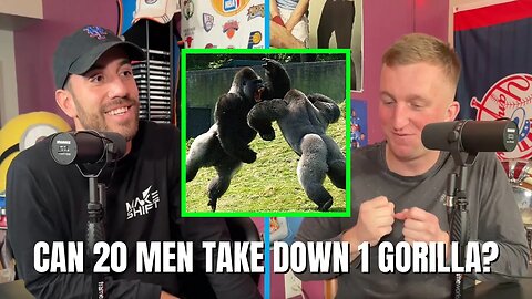 One GORILLA vs 20 MEN... WHO WINS!? 🦍
