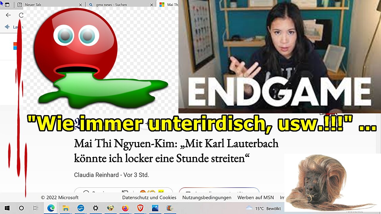 "Wie immer unterirdisch, usw.!!!“ ...