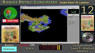 Sid Meier's Civilization II | 1996 | Windows PC | Warlord | America - Episode #12 | Let's Play