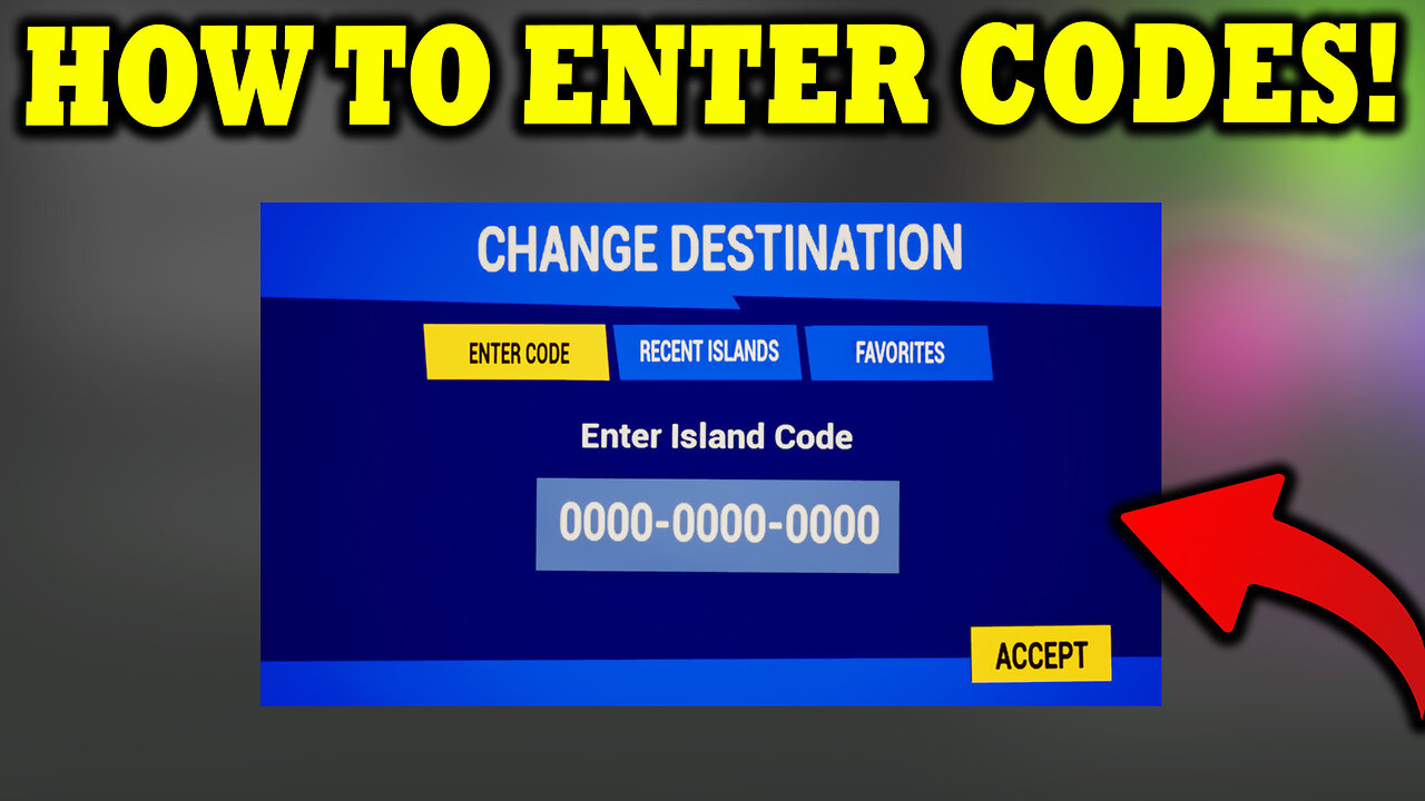 How to Enter Map Codes in Fortnite