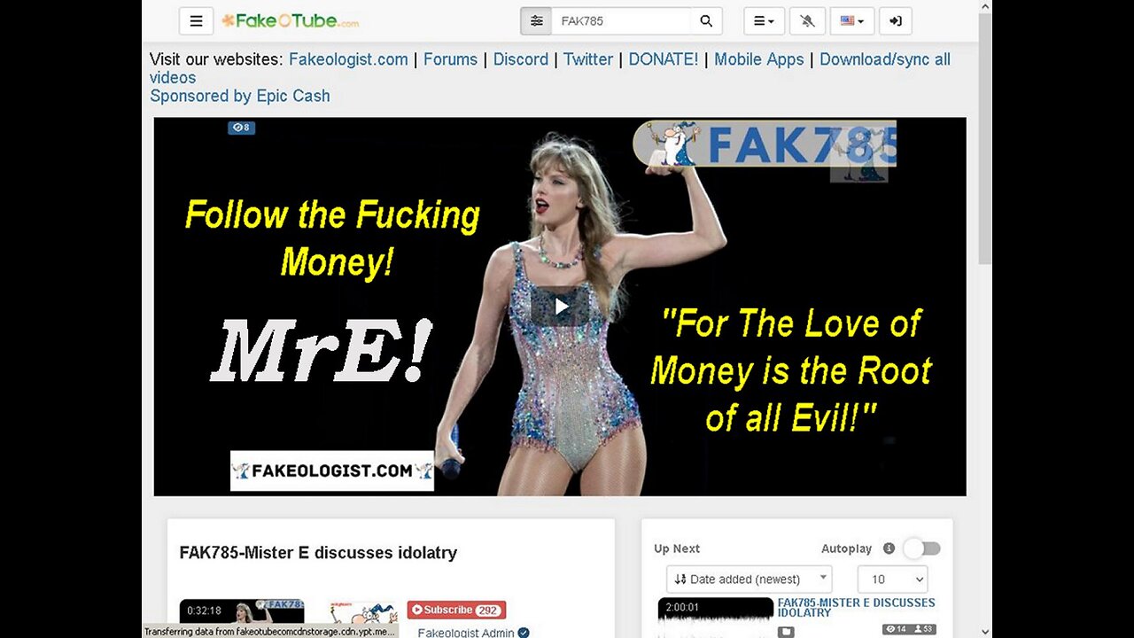 Fakeologist ft Anonymous Pussy Coward MrE: Discusses idolatry! (FAK785)[Nov 13 2023]