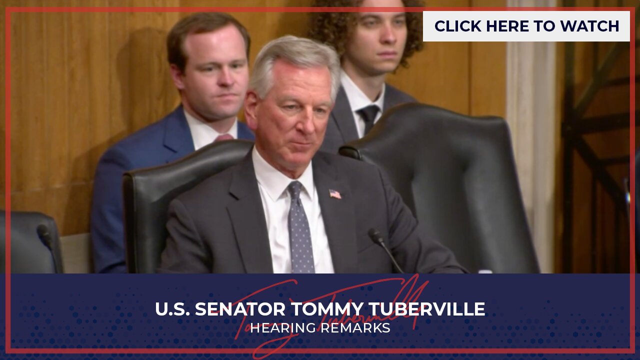 Senator Tuberville Speaks on Workforce DATA Act During HELP Committee Hearing