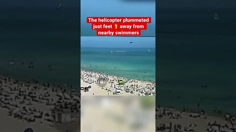 Helicopter 🚁 crashes into water in Miami Beach 🏝