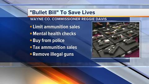 Wayne Co. Commissioner proposes 'Bullet Bill' to limit sale of bullets