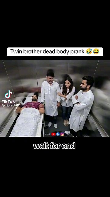 Twin brother dead body prank