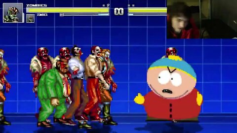 Zombies VS Eric Cartman From The South Park Series In An Epic Battle In The MUGEN Video Game