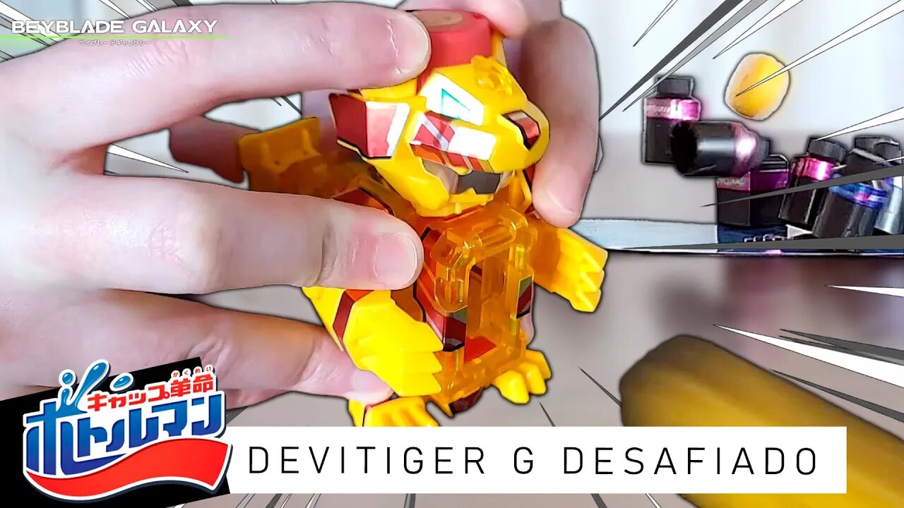 Testes do DEKAVITIGER G no desafio God Cap - Bottleman キャップ革命ボトルマン