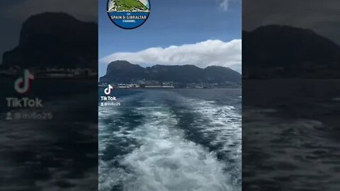 Boating Away from Gibraltar to see Dolphins