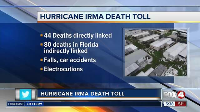 National Hurricane Center updates Hurricane Irma death toll