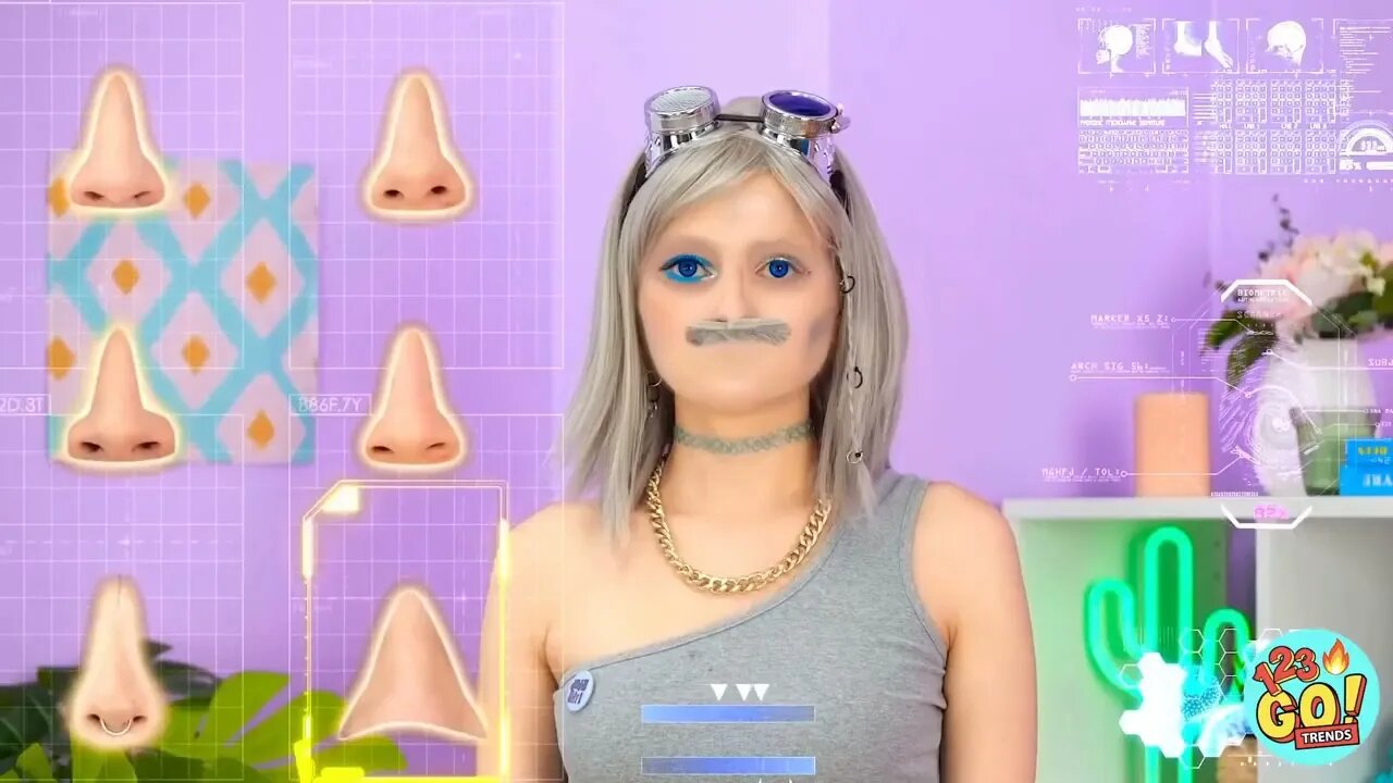 20 && FROM NERD TO POPULAR IN 1 MINUTE Makeup Transformation! SFX Tutorial Beauty By 123 GO! TREN