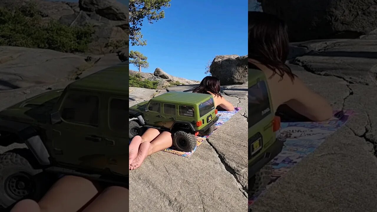 Man With Rc Truck Disturbs Woman Trying To Catch A Tan