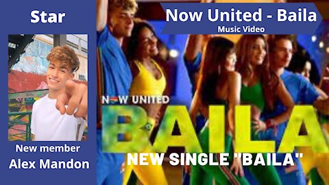 Alex Mandon 18th member of the group Now United - New single "Baila"