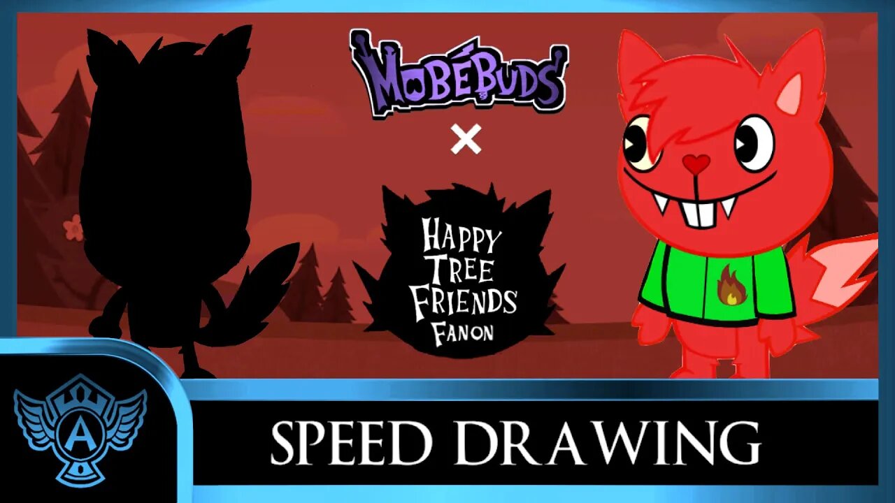 Speed Drawing: Happy Tree Friends Fanon - Logan | Mobebuds Style