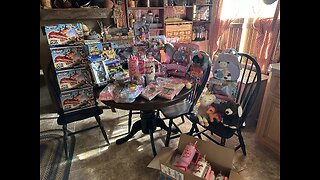 Santa giving gifts to the children