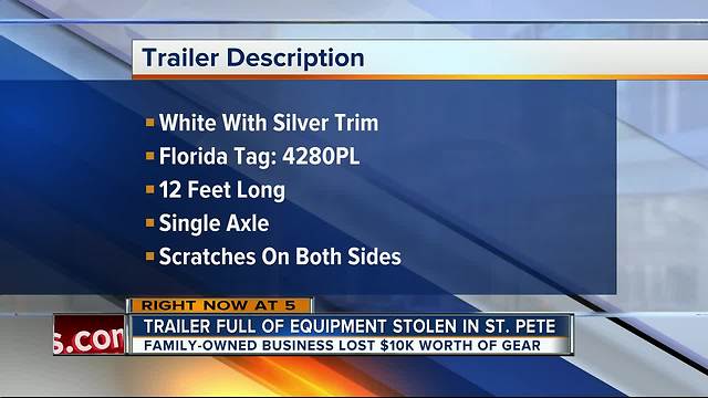 Brazen thief steals trailer from church lot