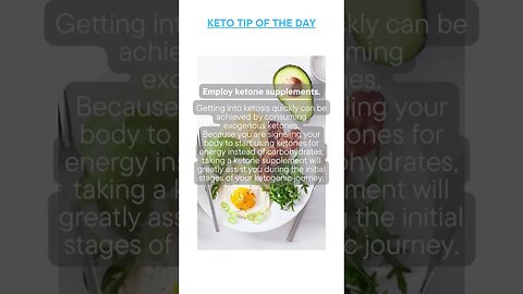 Keto Tip of the Day - Ketone Supplements - Low Carb - Keto Supplements