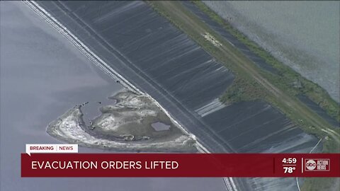 Evacuation orders being lifted in Manatee County