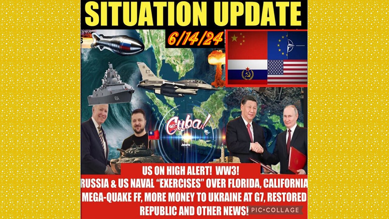 SITUATION UPDATE 6/14/24 - NFauci Testifies To Congress, Nato At War W/Russia, Israel & Hezbollah