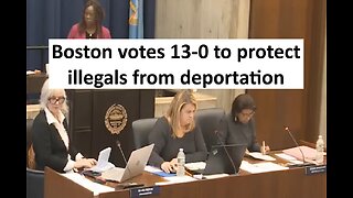 Boston city council votes 13-0 to protest illegals from fed deportation