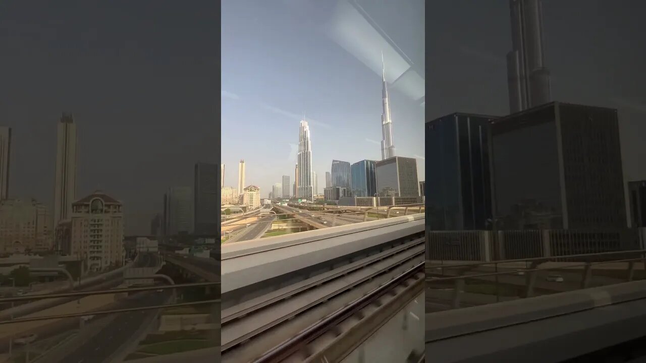 Burj Khalifa View From Metro 🇦🇪 #reels #travel #dubai #uae #burjkhalifa #nature #life #webseries