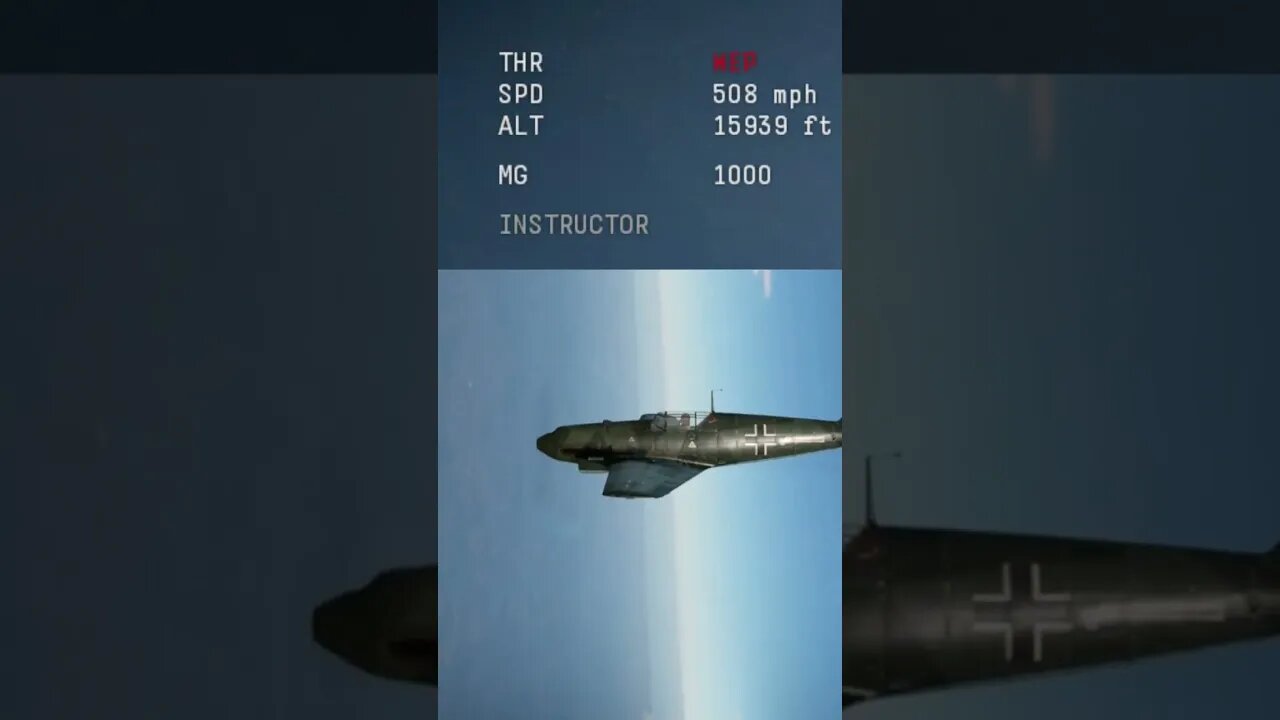 How fast can the BF-109 go? #warthunder #shorts