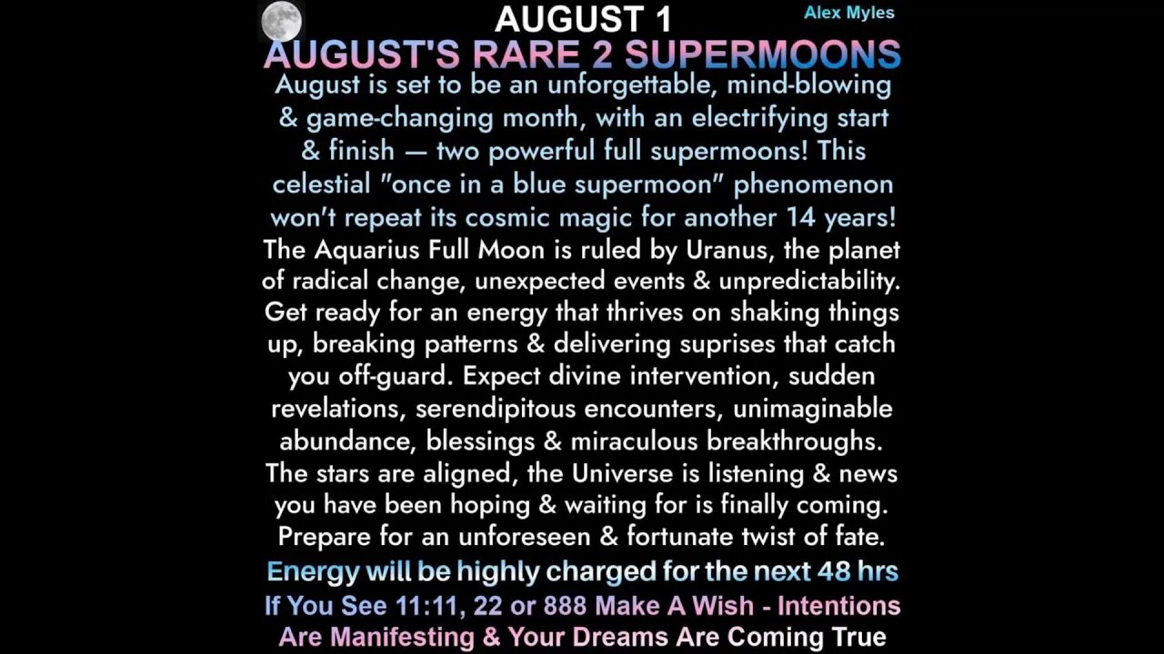 2 Full Super moons in August 2023 ~ RARE! Once in a Blue Moon Event for the Lionsgate Portal