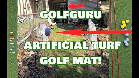 Golfguru 5X4 Artificial Turf Golf Mat - Yard Test, Range Test,