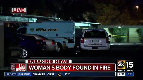 Woman's body found after Glendale fire