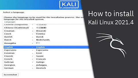 How to install Kali Linux 2021.4