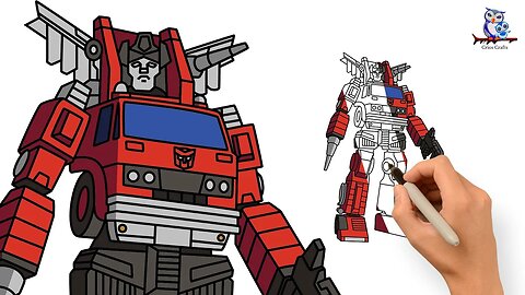 How to Draw Inferno G1 Transformers - Step by Step