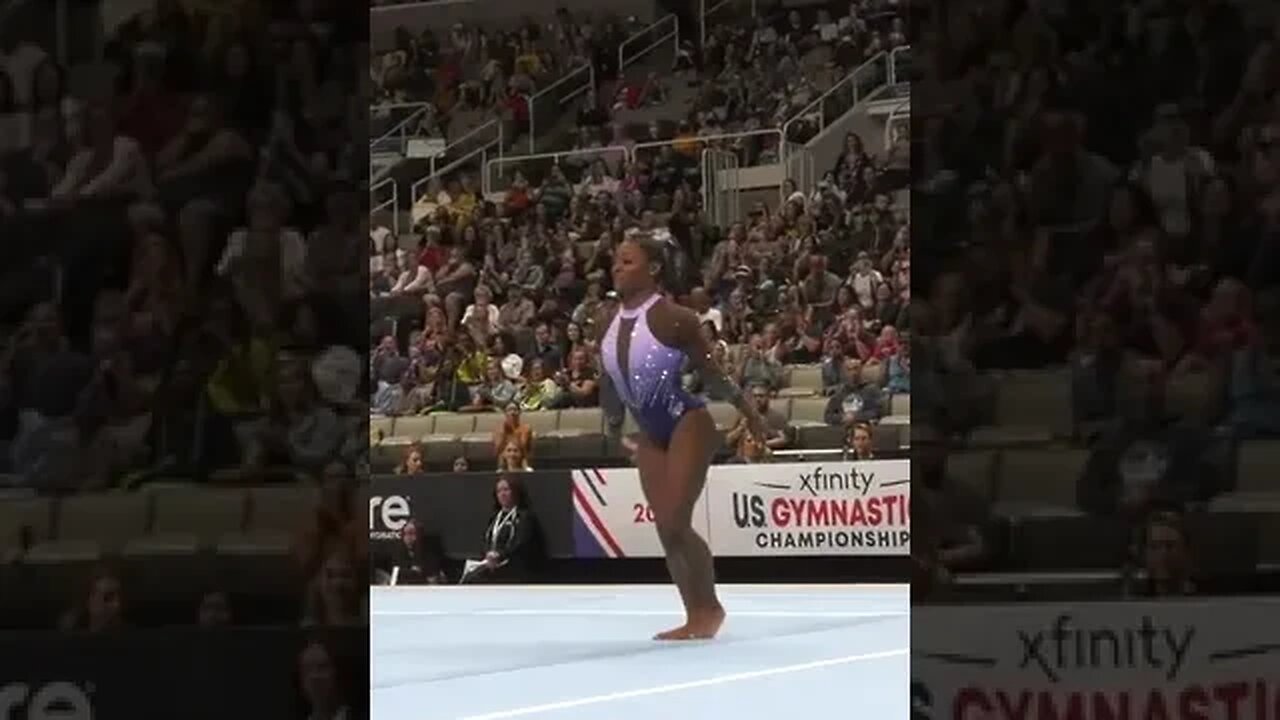 Simone Biles Floor Exercise (tumbling passes) 2023 Xfinity US Championships Day 1 #shorts