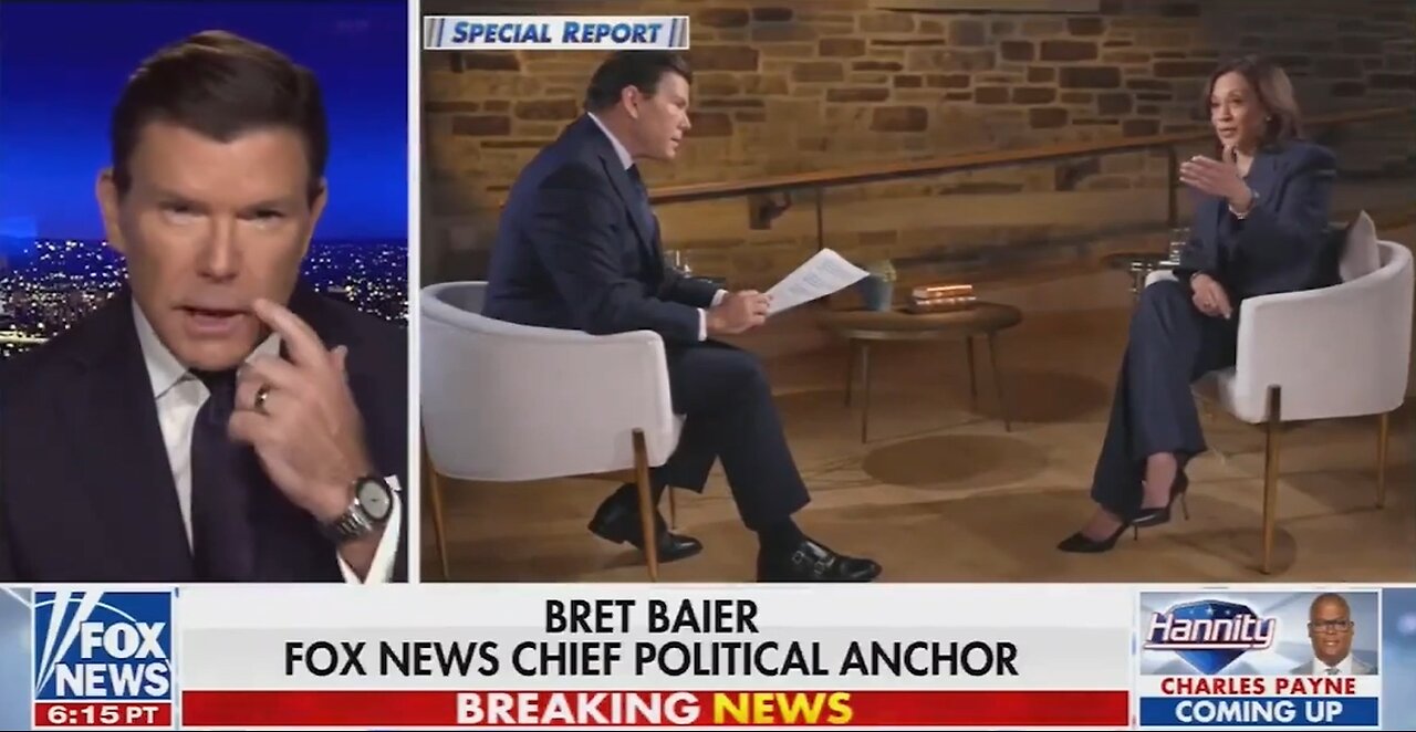 Kamala falls flat on her face in Fox Interview