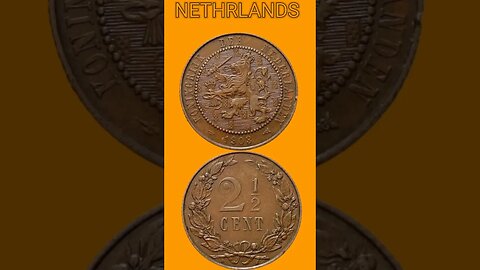 NETHERLANDS 2½ CENTS 1903.#shorts @COINNOTESZ #Netherlands