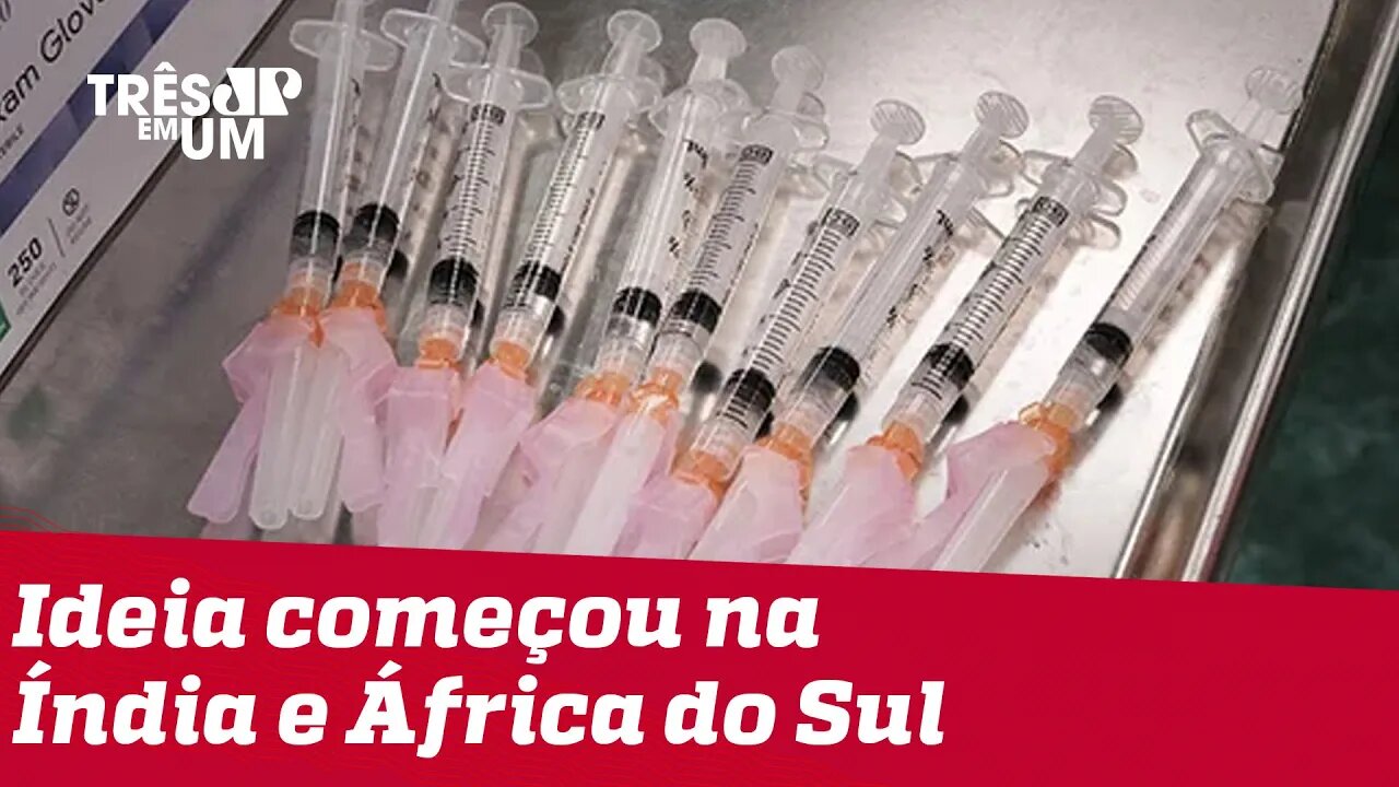 EUA anuncia apoio à suspensão de patentes de vacinas contra COVID-19