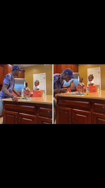 Epic kitchen performance beaks out of nowhere