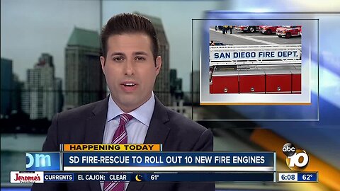 SDFRD unveiling new fire engines