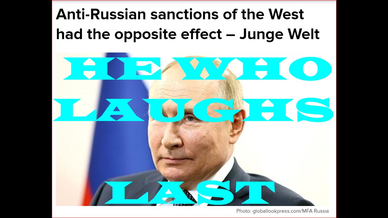 ANTI RUSSIAN ECONOMIC SANCTIONS BACKFIRE BY HELPING PUTIN~!