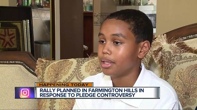 Rally planned for metro Detroit student allegedly assaulted over pledge of allegiance