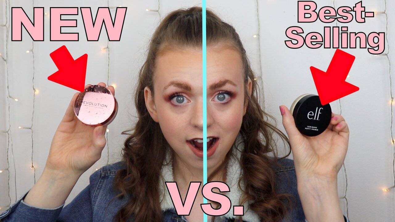 NEW Makeup Revolution Superdewy Perfecting Putty Primer VS e.l.f. Luminous Putty Primer