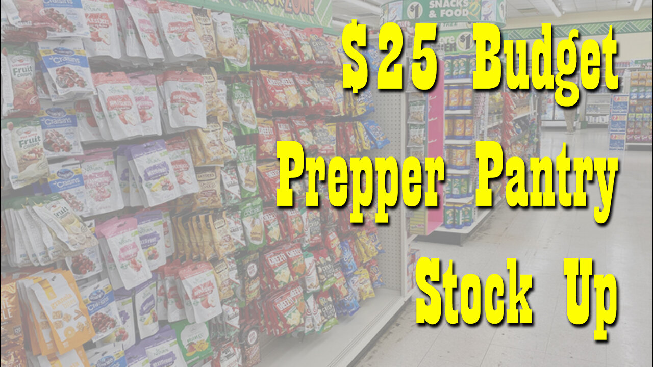 $25 Budget Prepper Pantry Haul from Dollar Tree ~ Stock Up