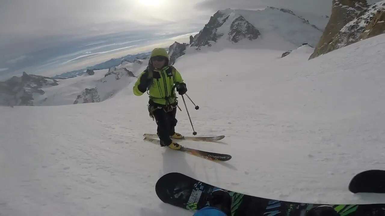 Aiguille du Midi 3800m - Vallee blanche - Snowboard Freeride-2